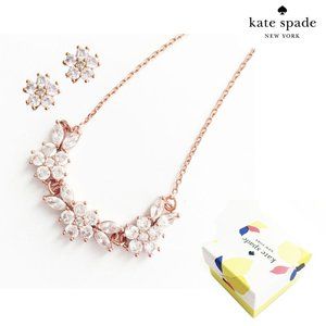 Kate spade Necklace&earrings set with box